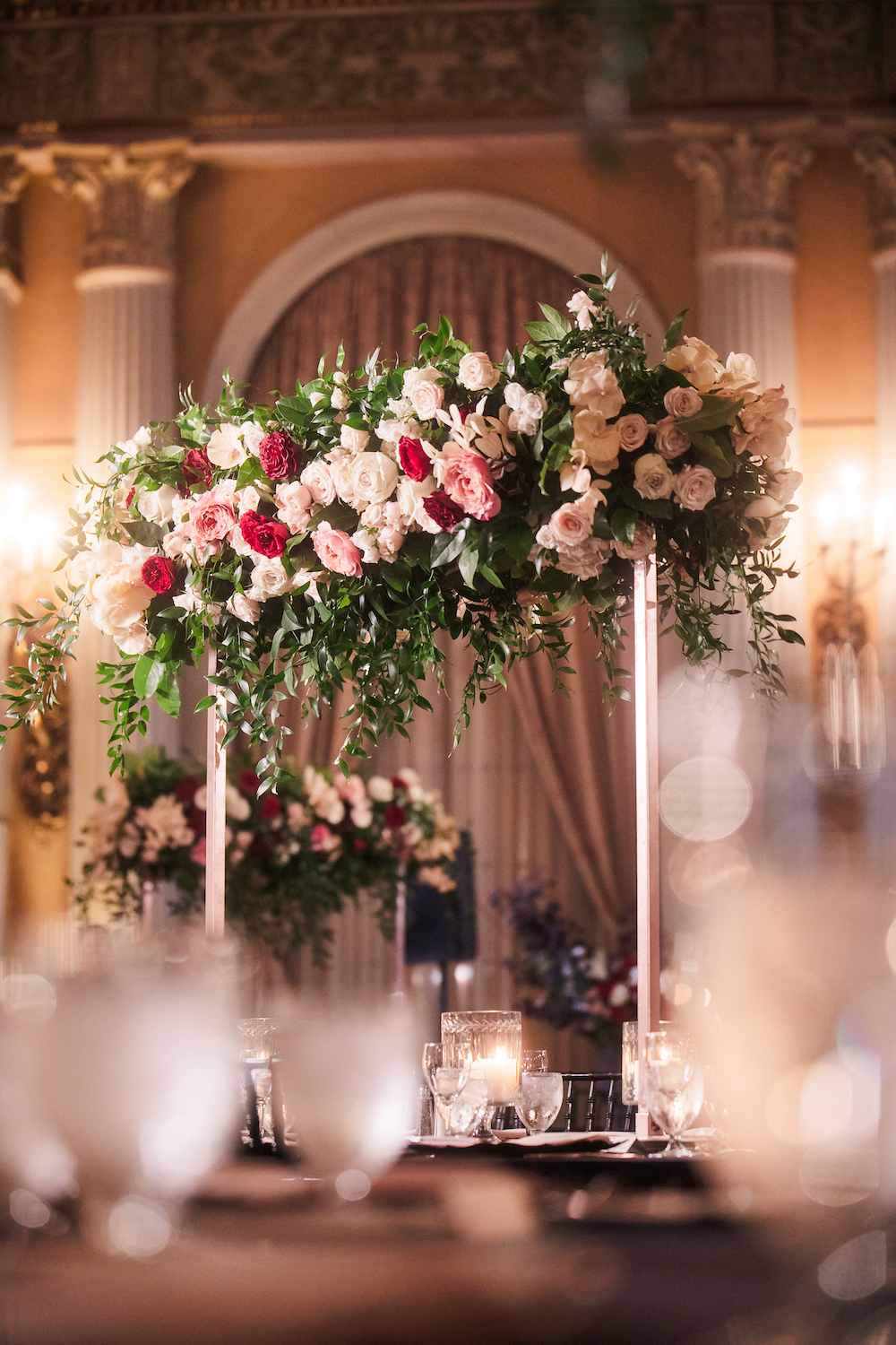 high table floral arrangements