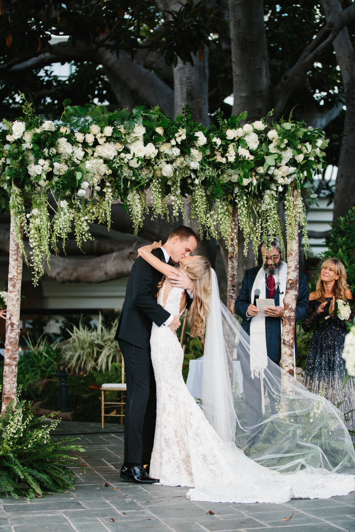 Wedding Ceremony First Kiss